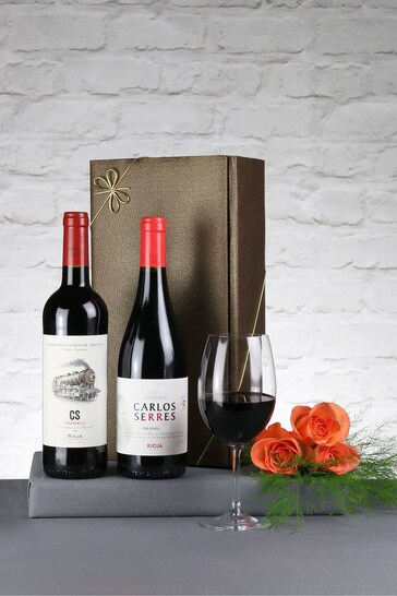 Le Bon Vin Set of 2 Classic Riojas Red Wine Gift Set