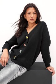 Olivia Rubin Frankie Rib Knit Longline Cardigan - Image 1 of 6