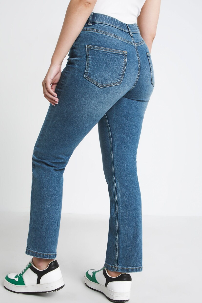 Simply Be Mid Blue 24/7 Straight Leg Jeans - Image 2 of 5