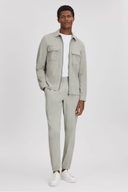 Reiss Light Sage Green Hylo Technical Zip-Through Jacket - Image 3 of 6