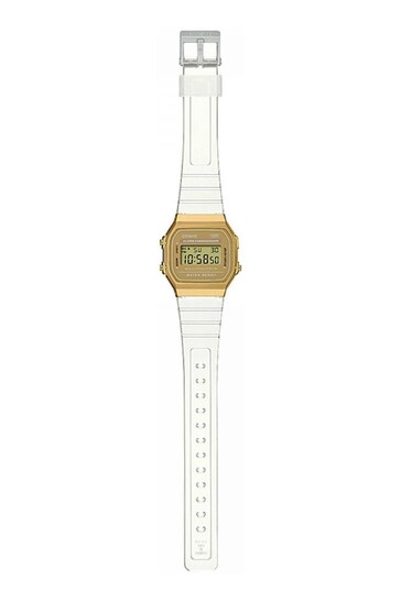 Casio 'Collection' Gold Tone and Clear Stainless Steel Quartz Watch