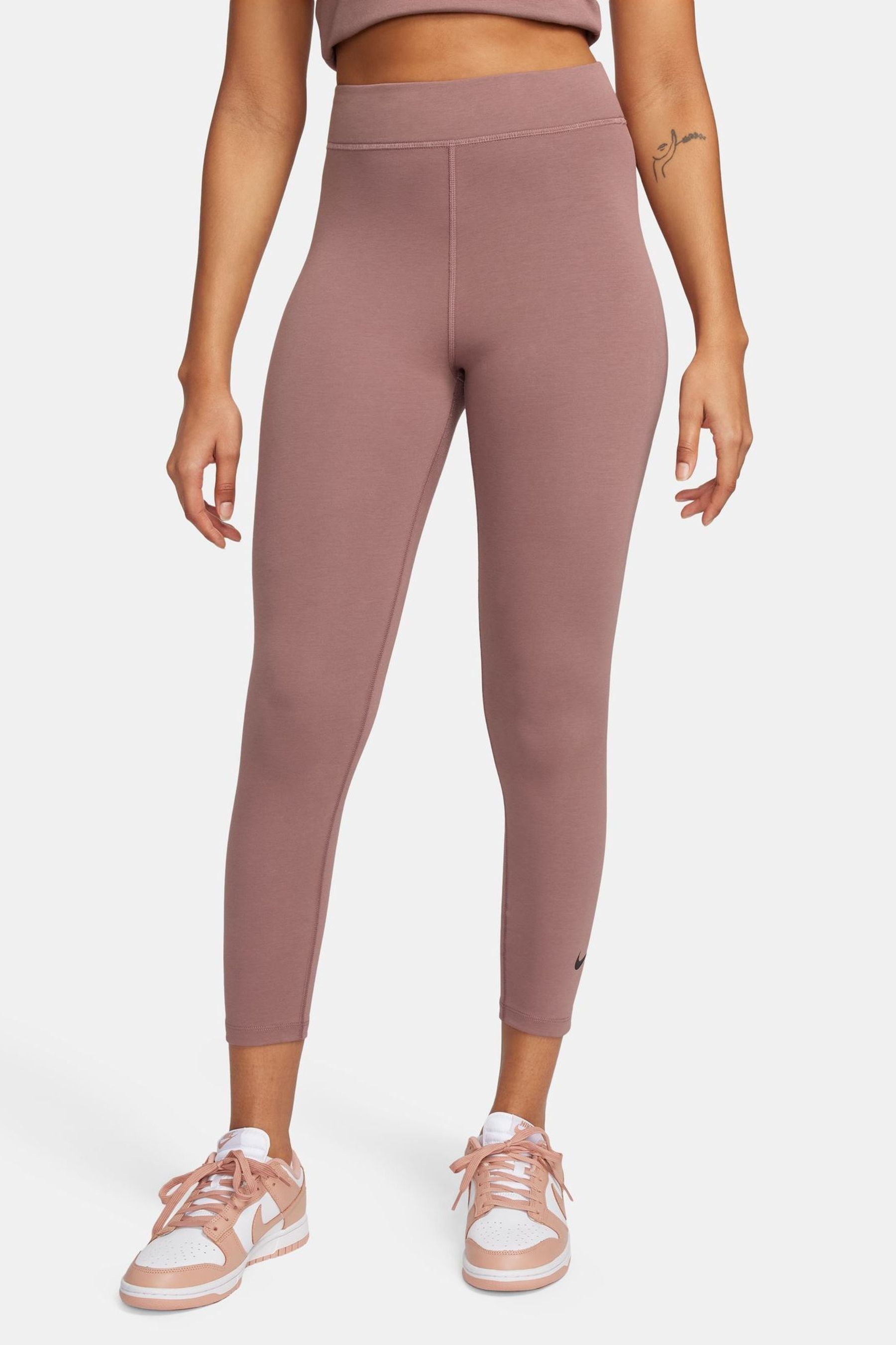 Buy Nike Brown High Rise 7 8 Leggings from Next Luxembourg