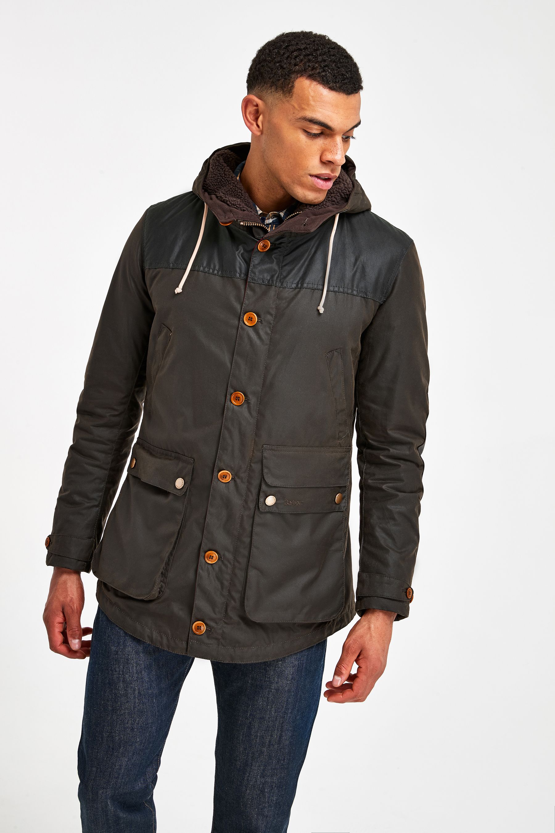 Buy Barbour Olive Green Game Parka Jacket from the Next UK online shop