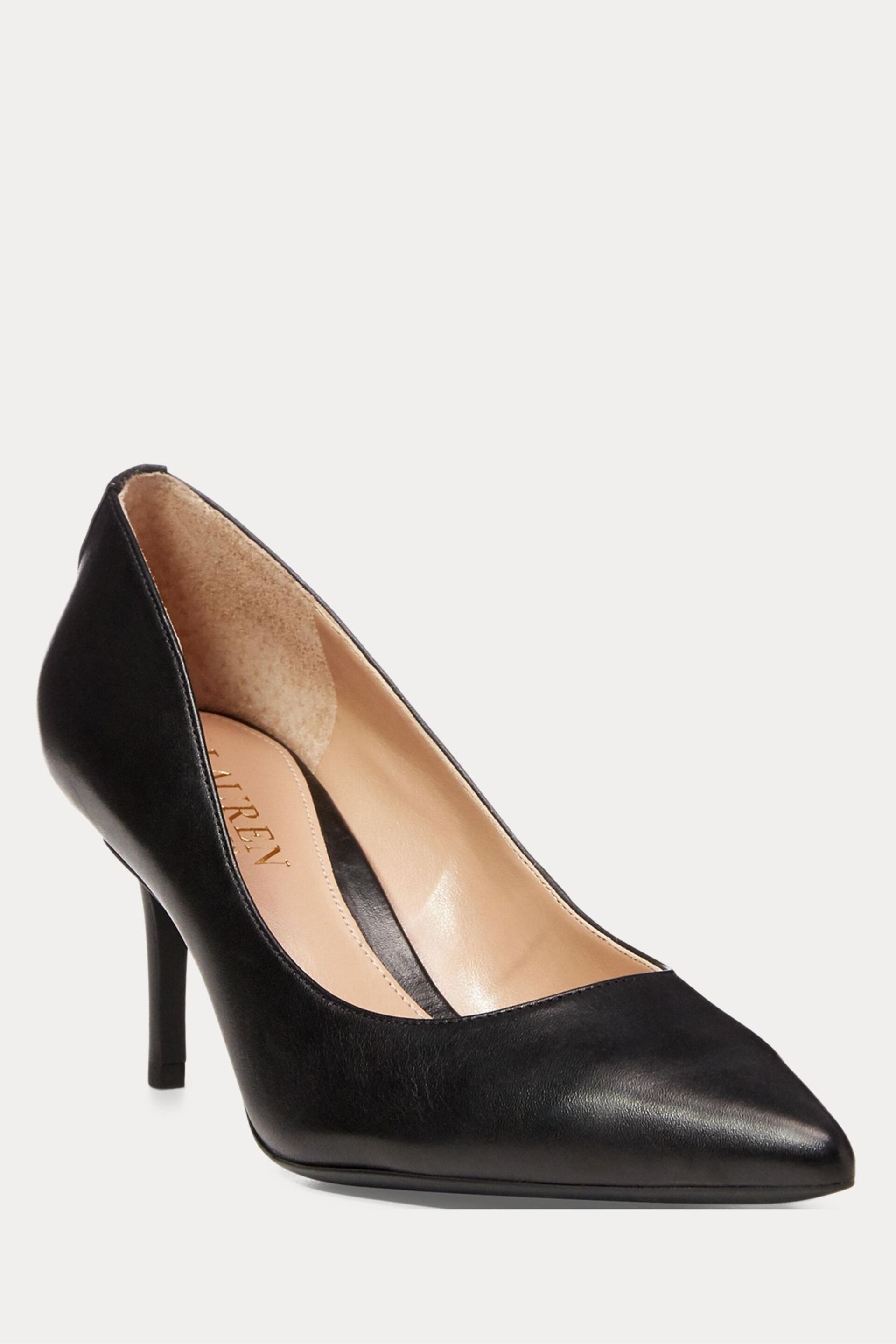 'Lauren Ralph Lauren Lanette Leather Court Heels - Image 1 of 4