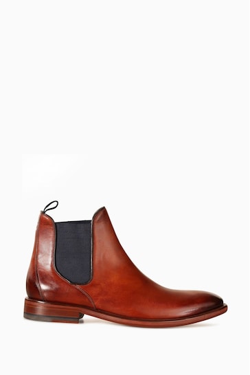 Oliver Sweeney Tan Brown Allegro Leather Chelsea Boots