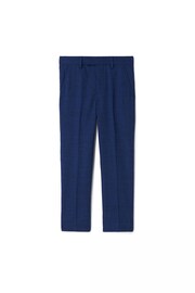 MOSS Boys Blue Slub Trousers - Image 4 of 4