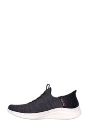 Skechers Black Womens Ultra Flex 3.0 Right Away Slip In Stretch Fit Trainers - Image 2 of 5
