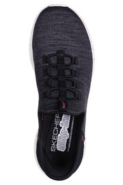 Skechers Black Womens Ultra Flex 3.0 Right Away Slip In Stretch Fit Trainers - Image 4 of 5