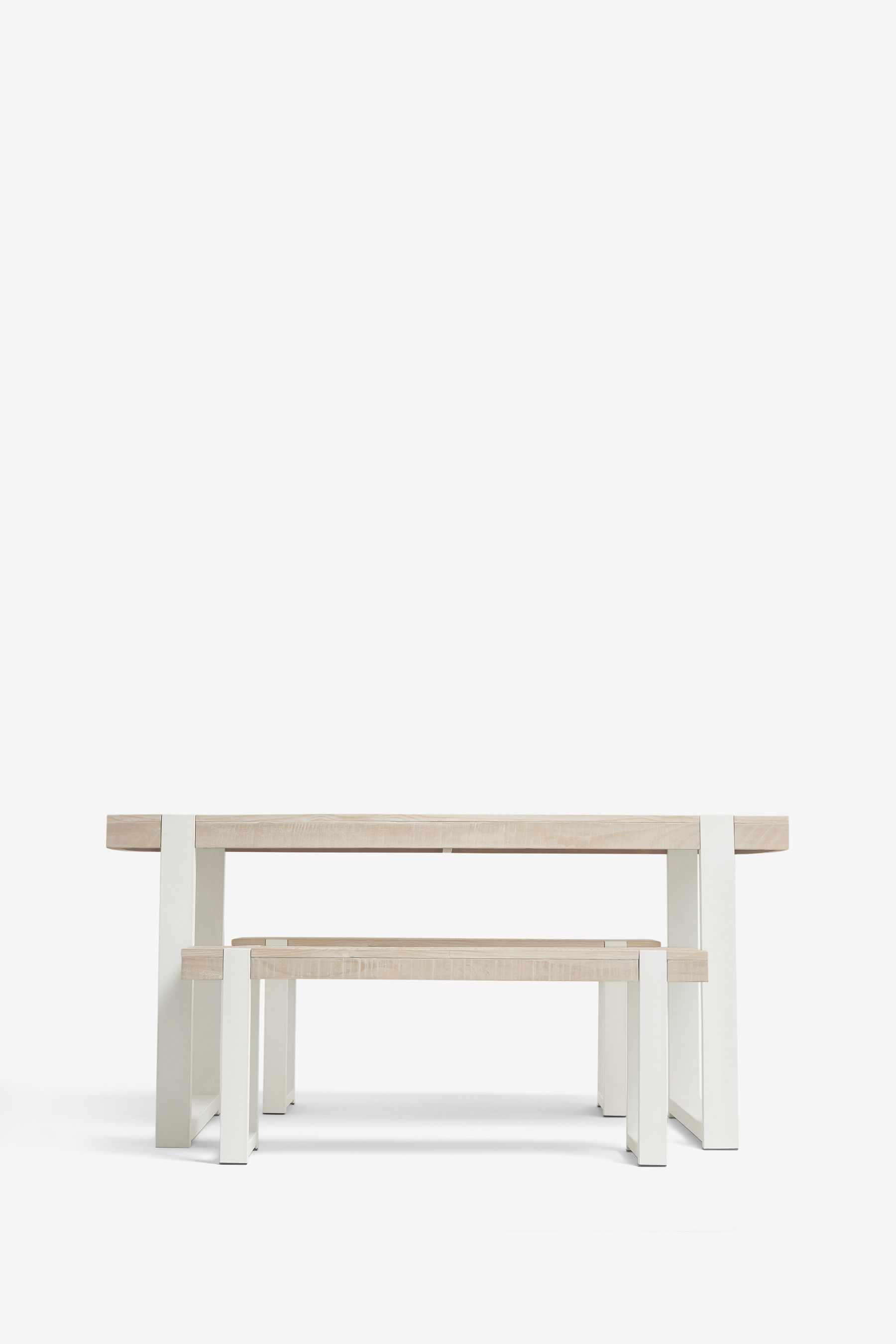 White wood deals dining bench