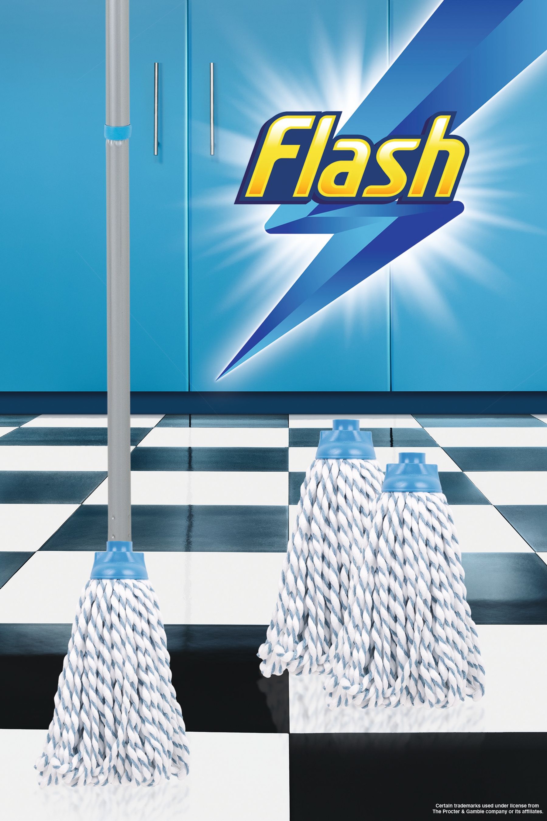 Buy Wham Blue Flash Duo Mop With 2 Mop Head Refills from the Next UK