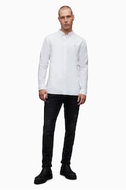 AllSaints White Hawthorne Long Sleeved Shirt - Image 2 of 6