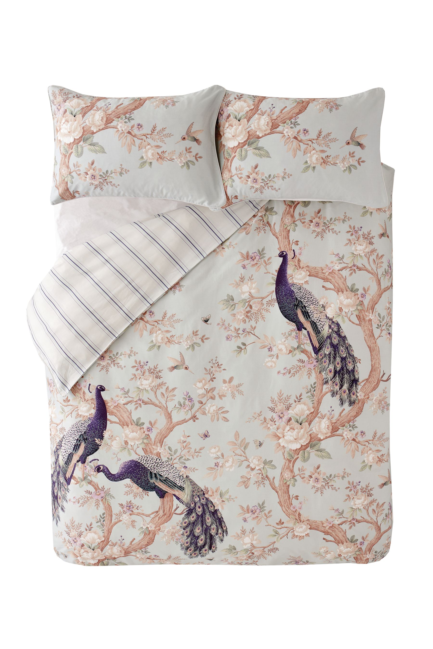 Buy Laura Ashley Duck Egg Blue Belvedere Cotton Sateen Duvet Cover