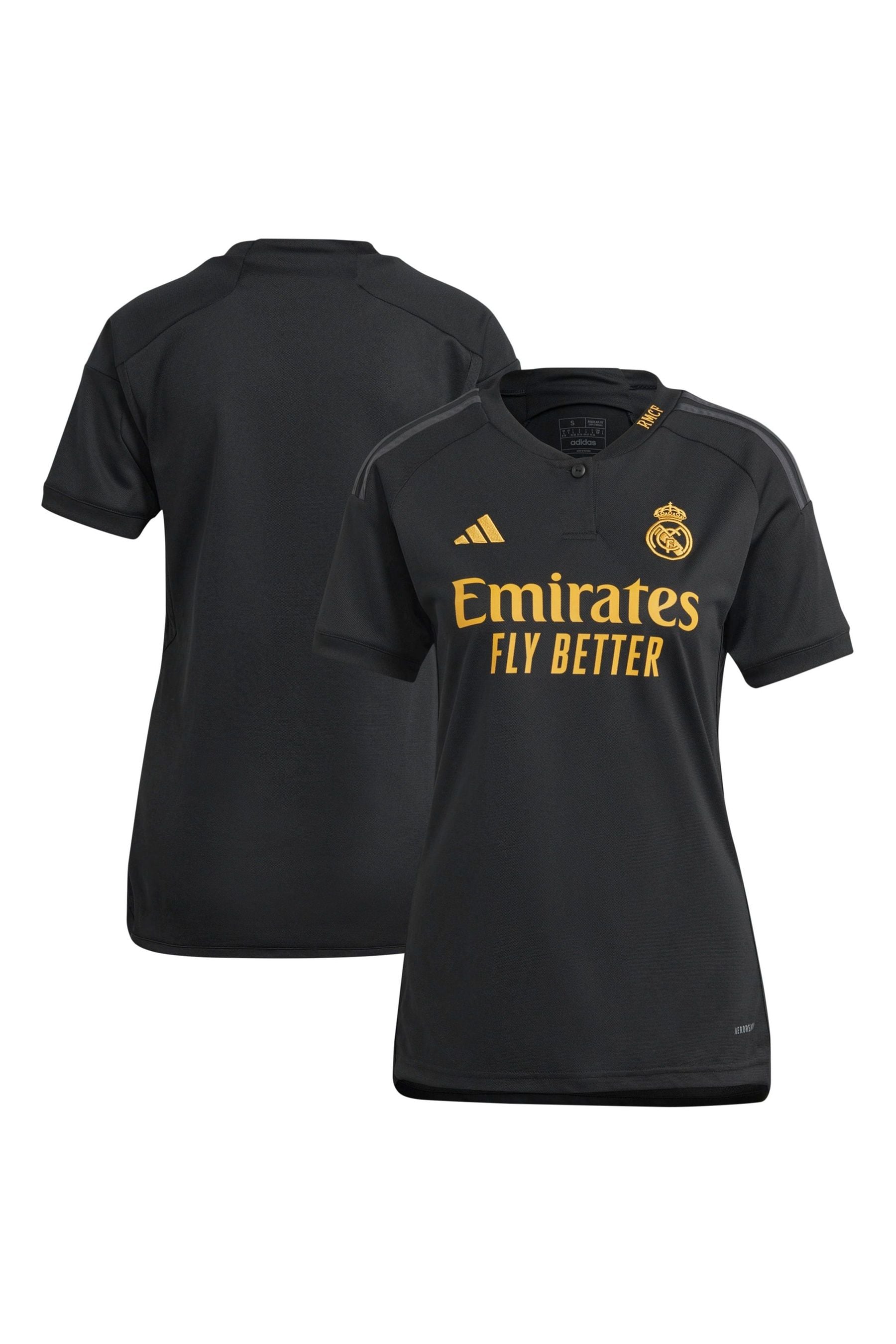 Buy adidas Black Real Madrid Third Shirt 2023 24 Womens from Next Luxembourg