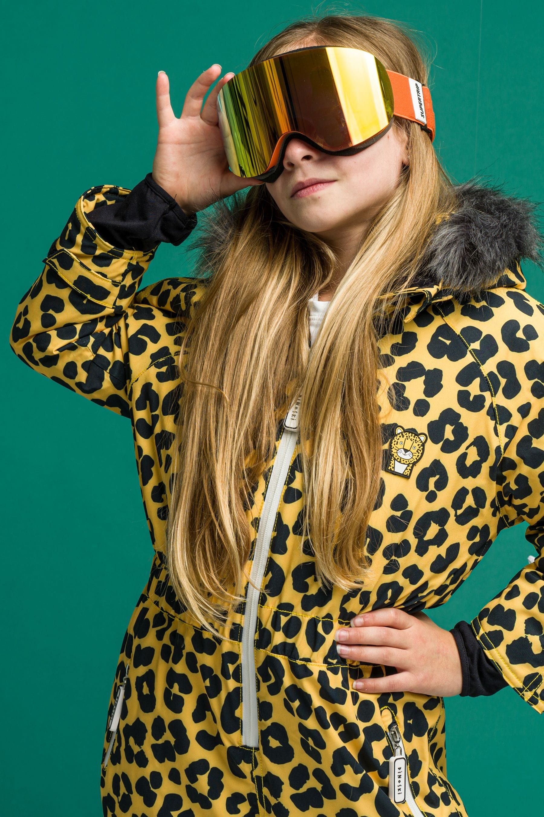 Buy Roarsome Yellow Dash The Leopard Print Ski Suit from Next Belgium