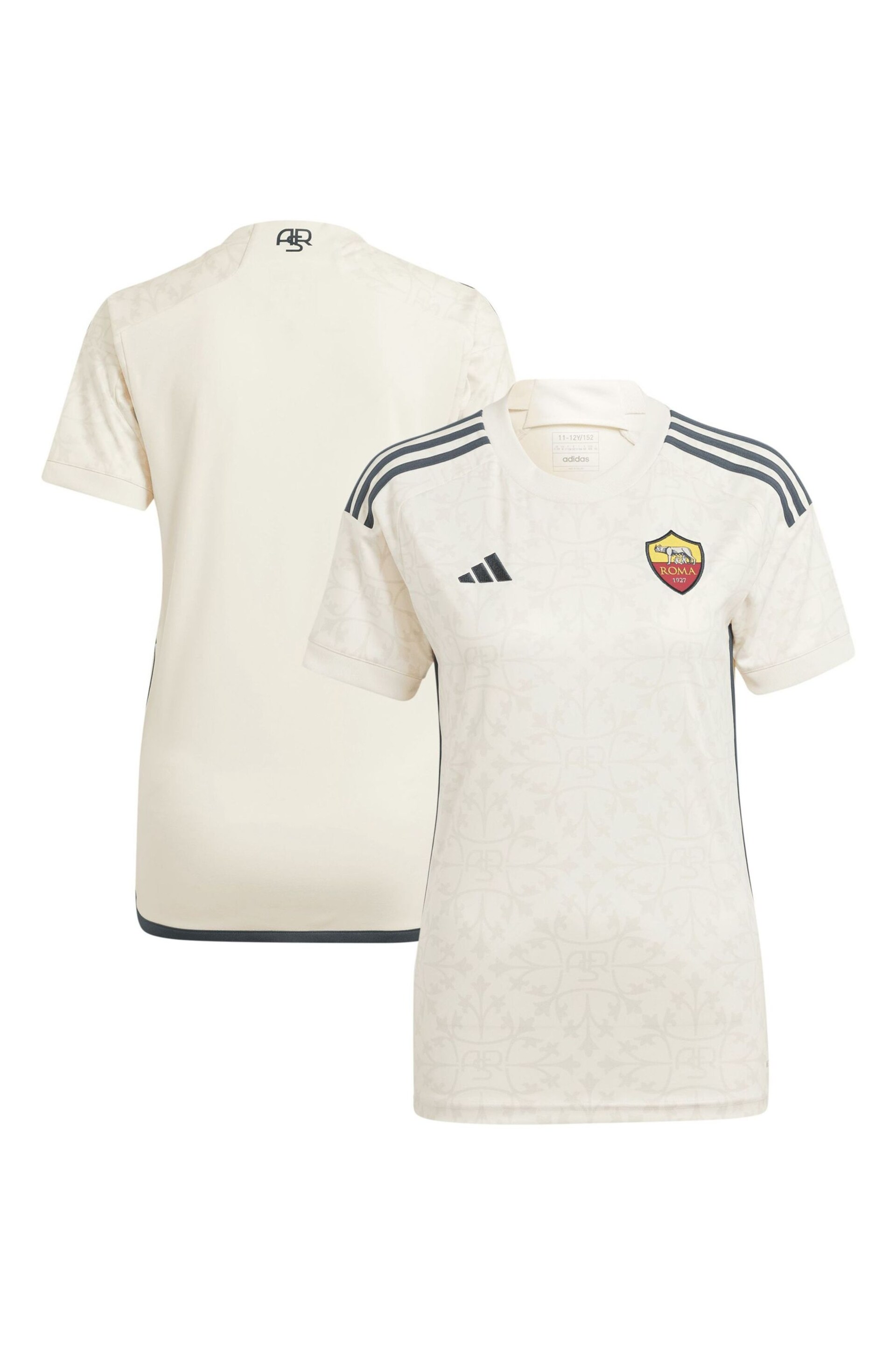 adidas White Roma Away Shirt 2023-24 Womens - Image 1 of 3