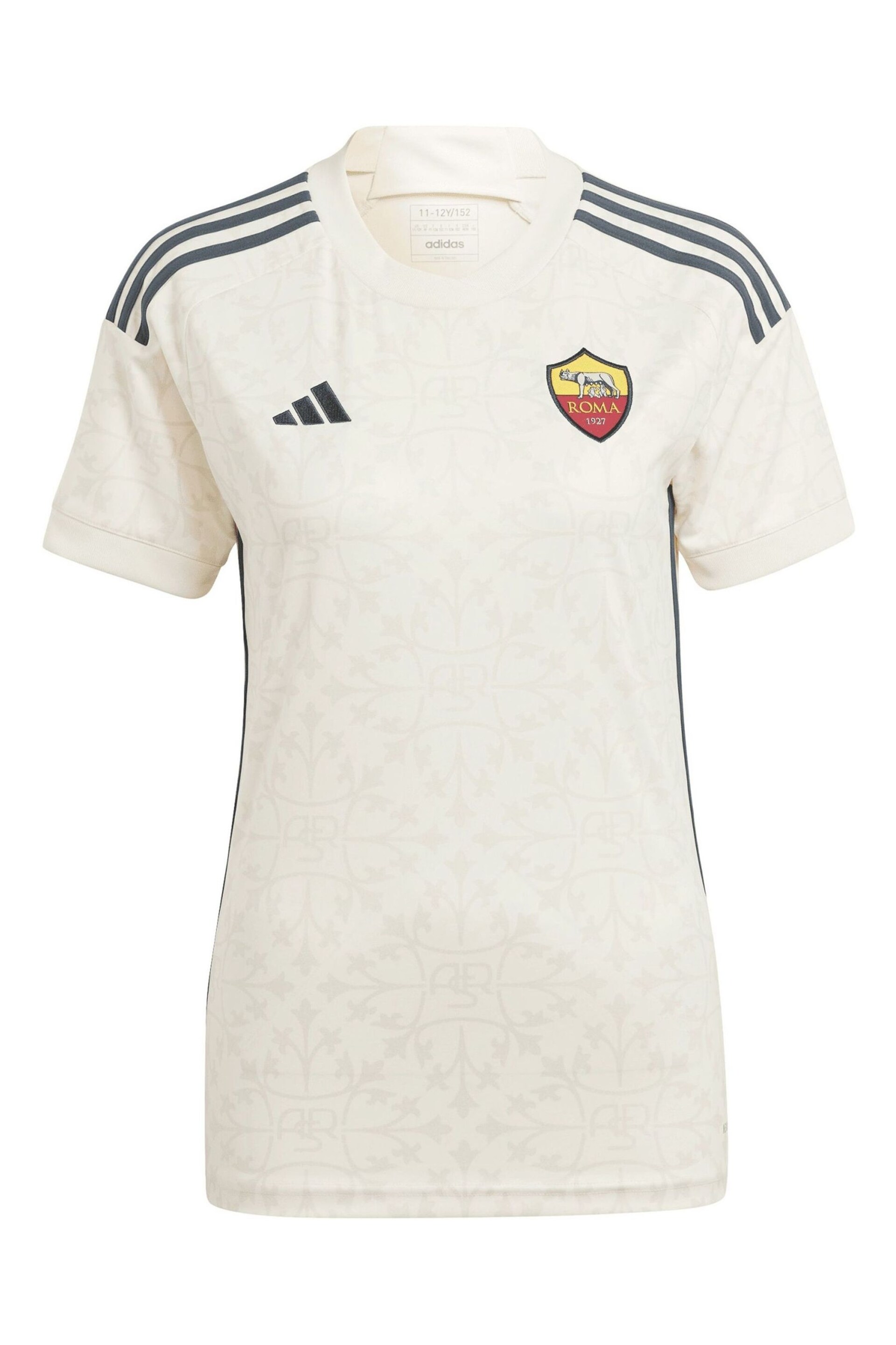 adidas White Roma Away Shirt 2023-24 Womens - Image 2 of 3
