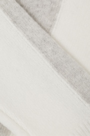 Reiss Grey/White Dulcie Junior Funnel Neck Striped Jumper - Image 4 of 4