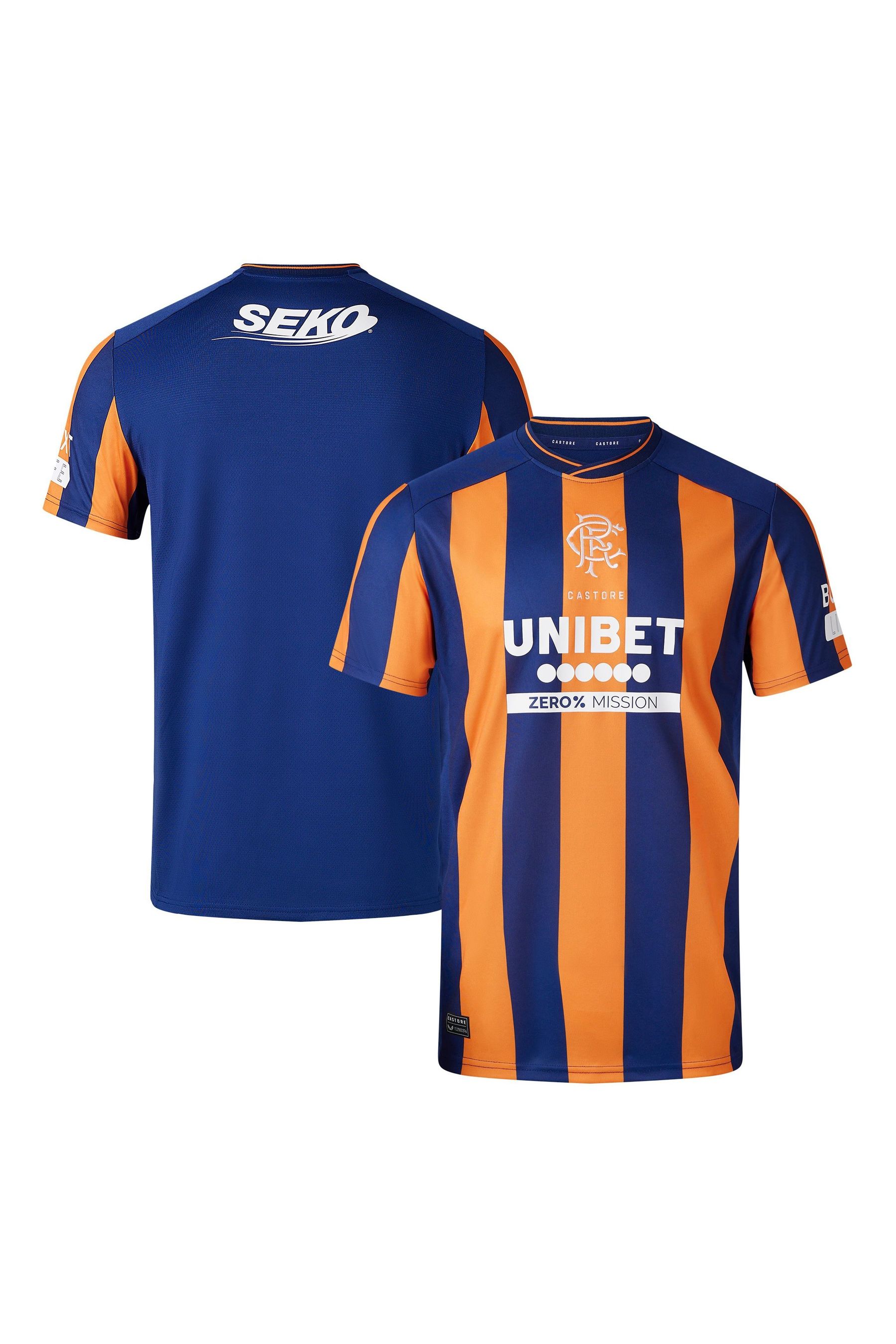 Buy Fanatics Orange Glasgow Rangers Third Shirt 2023 24 from the