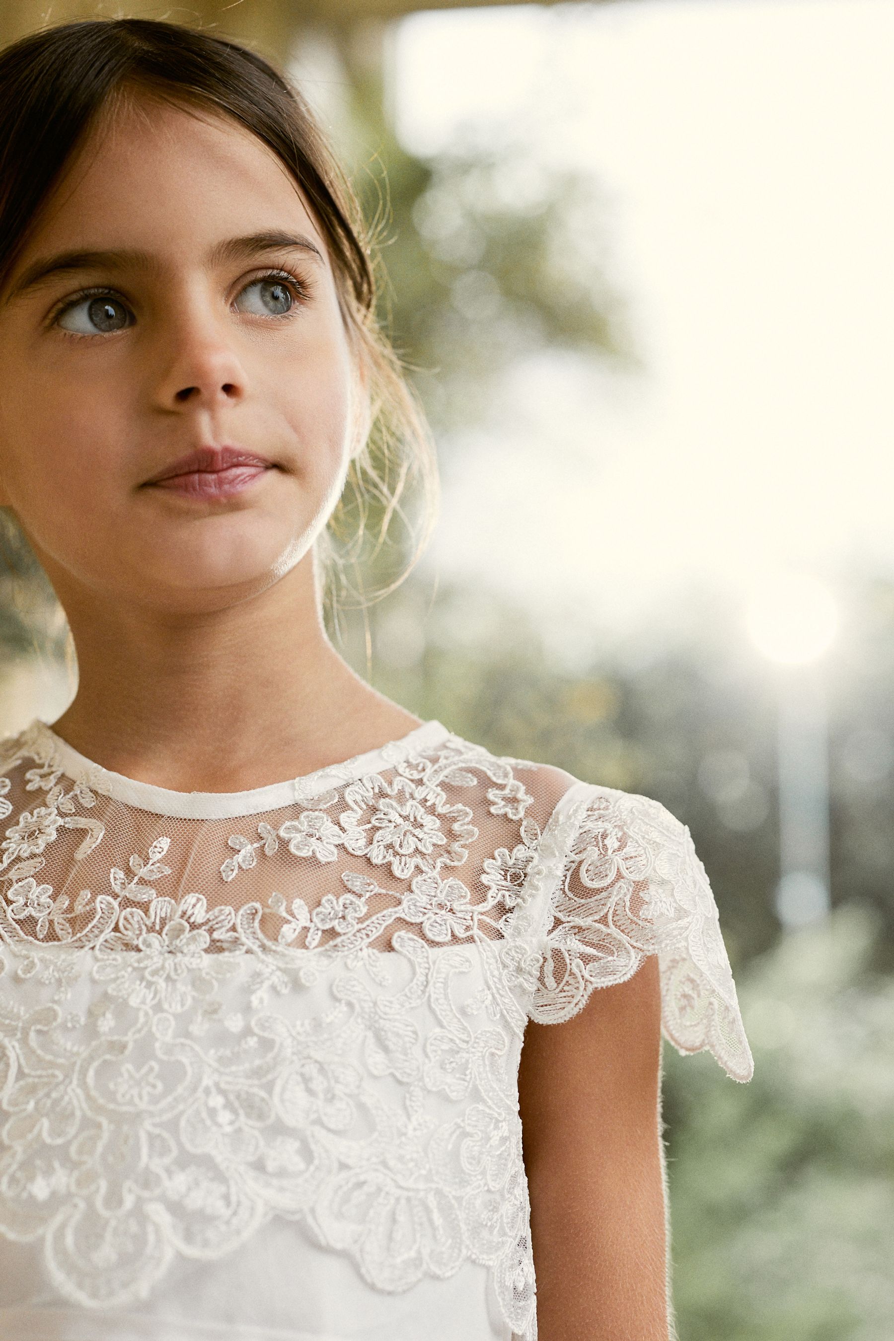 Buy Ivory Lace Bodice Flower Girl Bow Dress 3 16yrs from the Next UK online shop