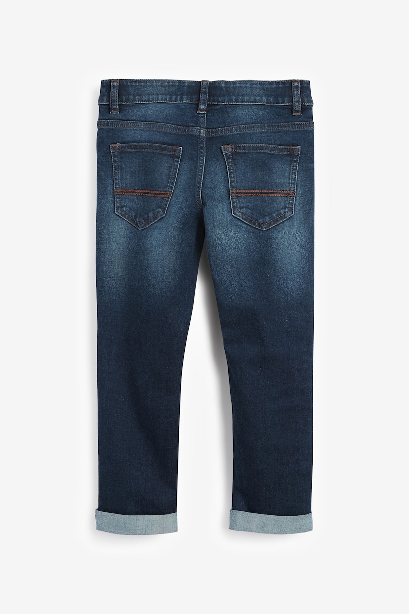 Blue Indigo Regular Fit Cotton Rich Stretch Jeans (3-17yrs) - Image 2 of 3