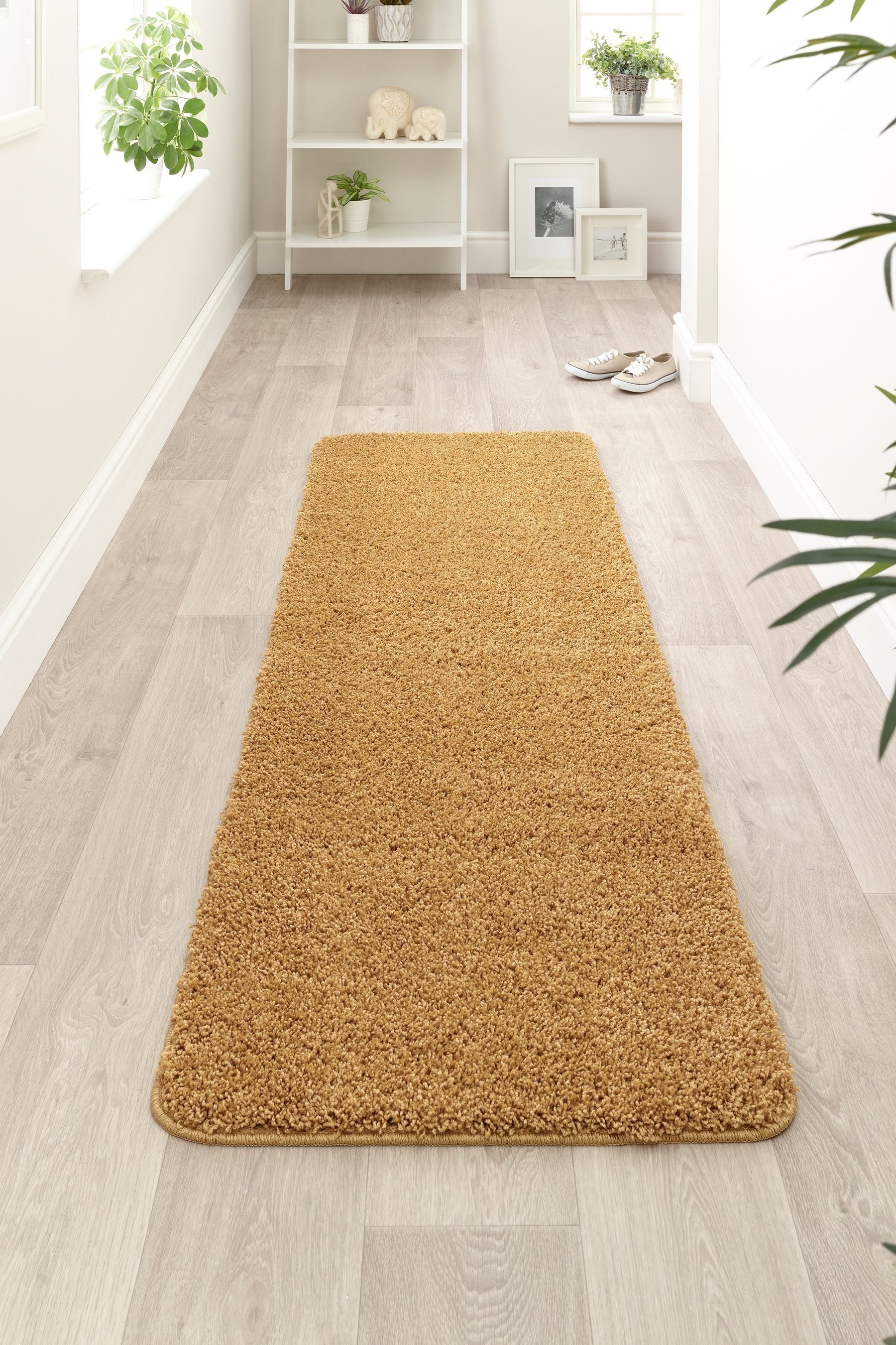 Buy My Mat Ochre Yellow Soft Stain Resistant And Washable Rug from the ...