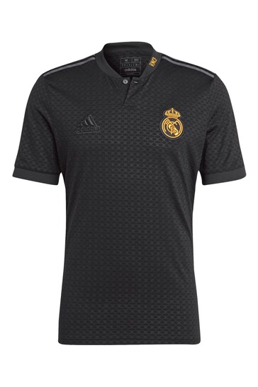 adidas Black Real Madrid Third Lifestyler Shirt 2023-24