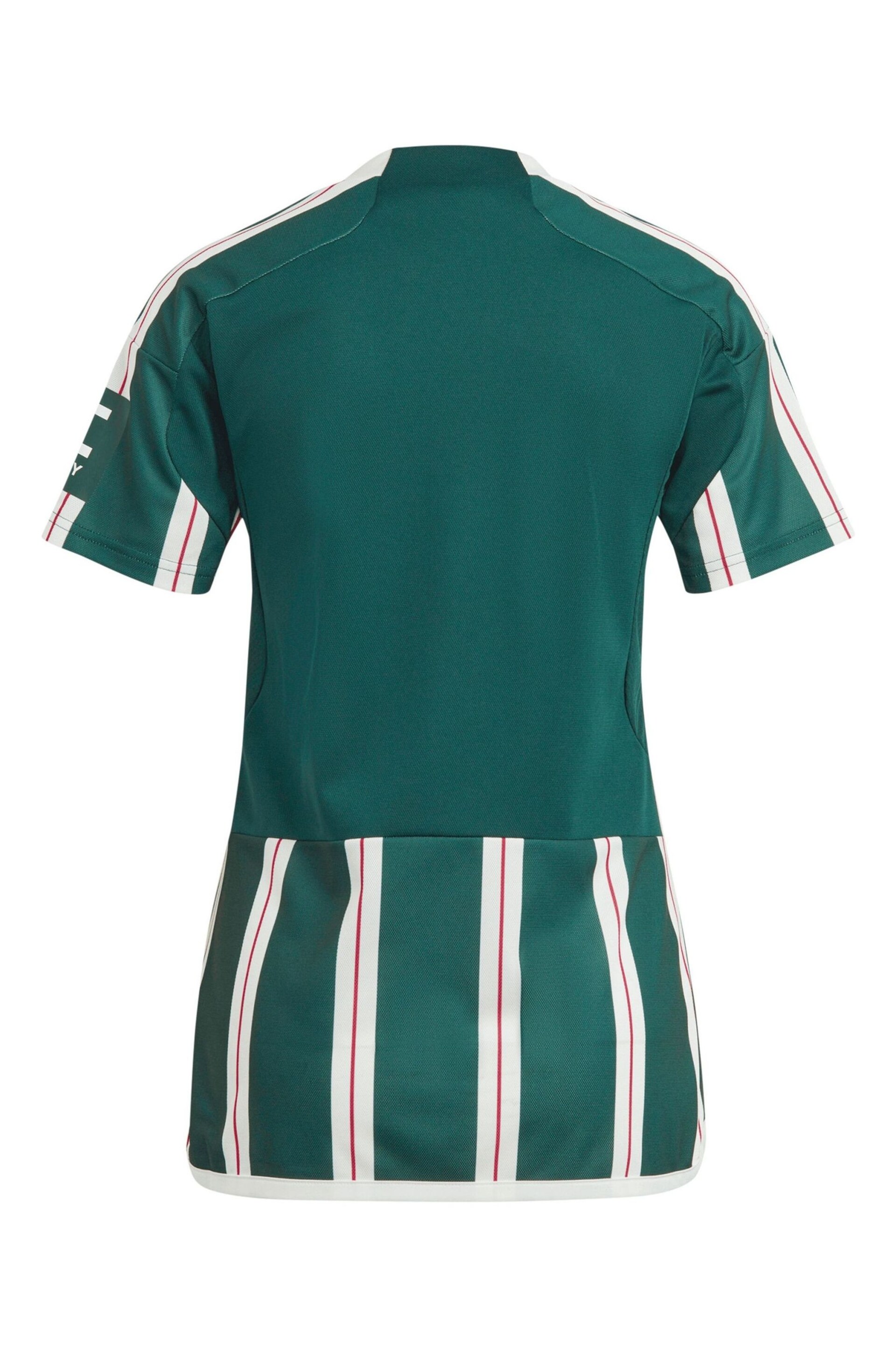 adidas Green Manchester United Away Shirt 2023-24 Womens - Image 3 of 3