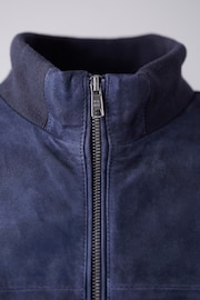 Lakeland Leather Blue Dalston Suede Bomber Jacket - Image 5 of 8