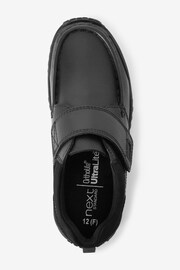 Black Standard Fit (F) School Leather Single Strap Shoes - Image 5 of 10