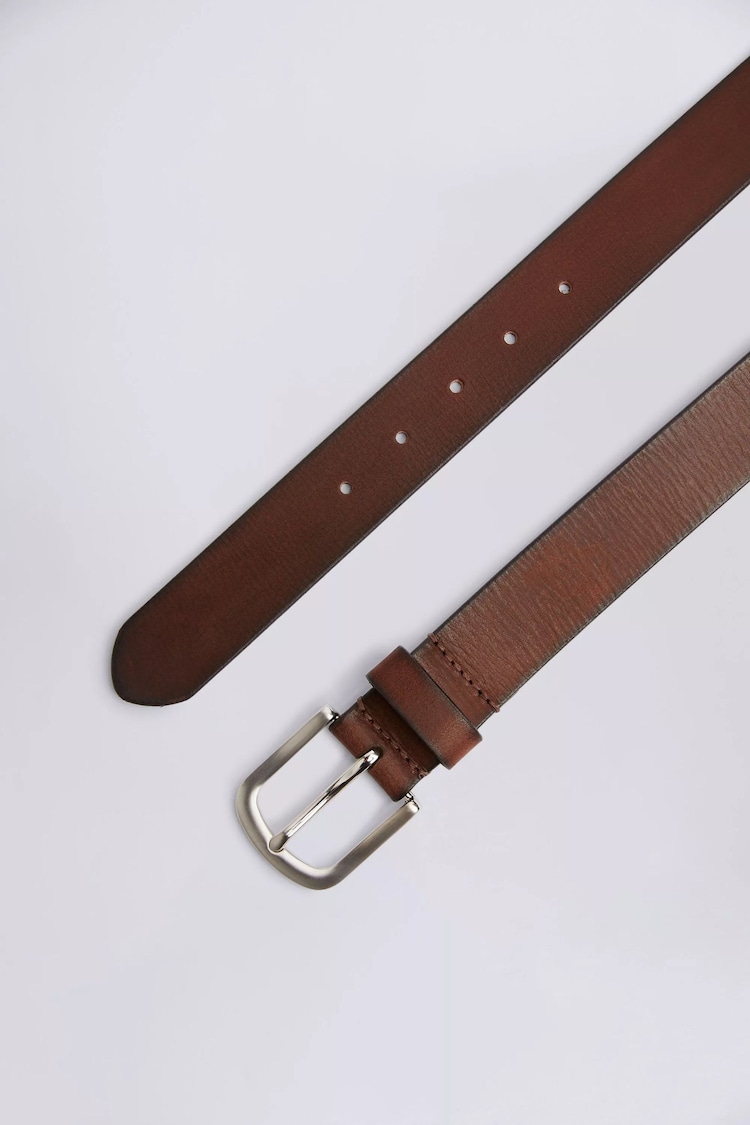 MOSS Brown Casual Leather Belt - Image 2 of 2