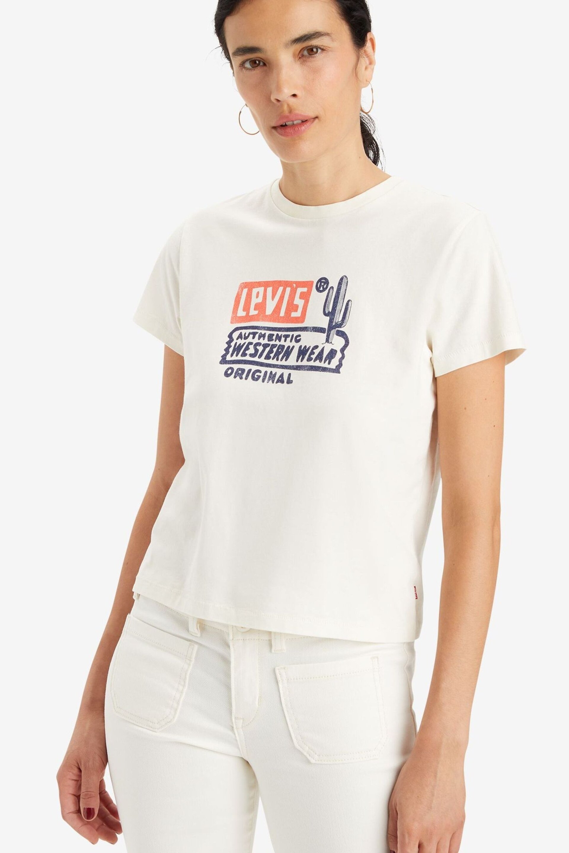 Levi's® Western Wear Egret Graphic Classic T-Shirt - Image 3 of 7