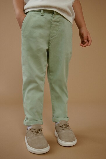 Mint Green Stretch Chinos Trousers (3mths-7yrs)