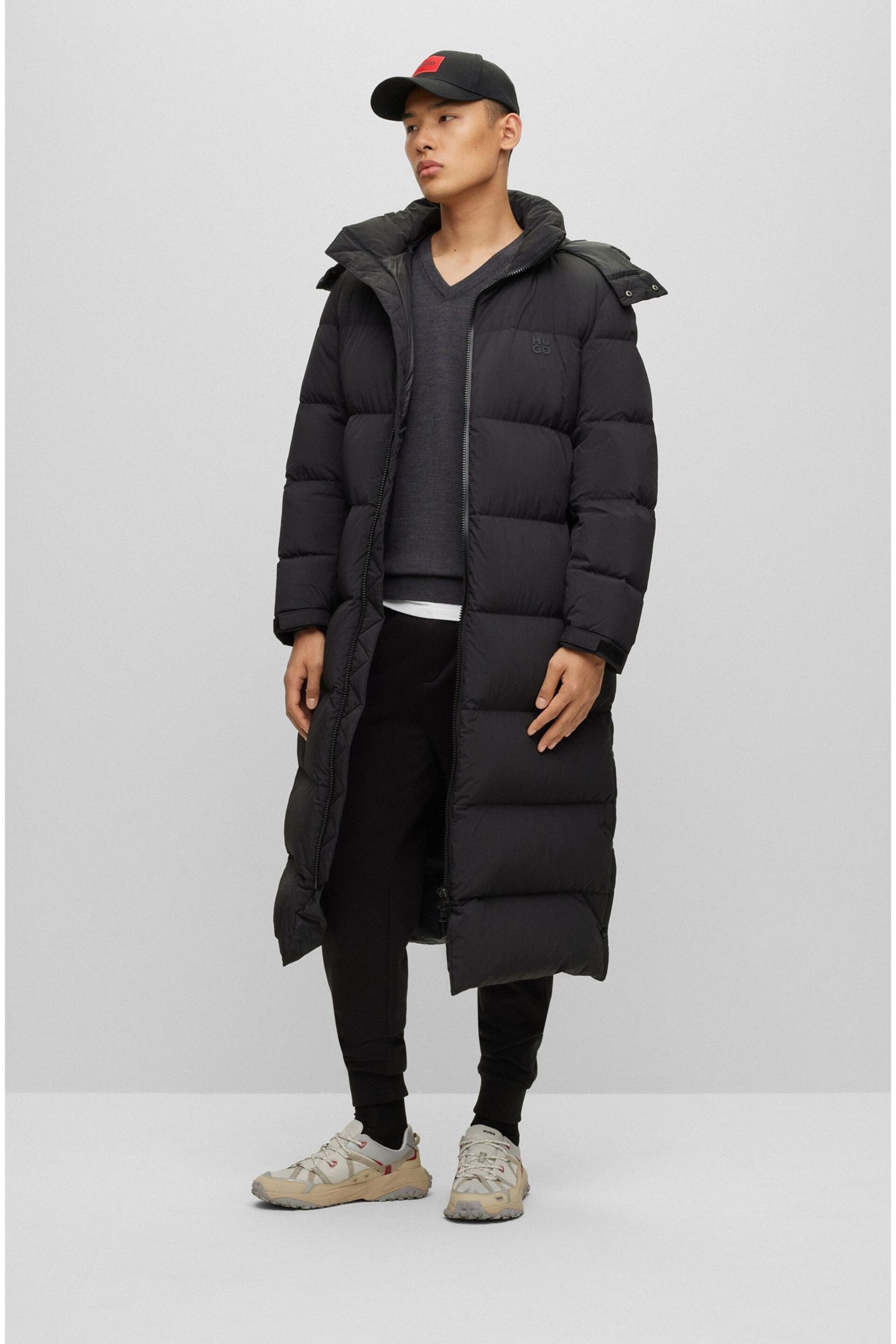 HUGO Mikky Long Down Puffer Jacket - Image 3 of 7