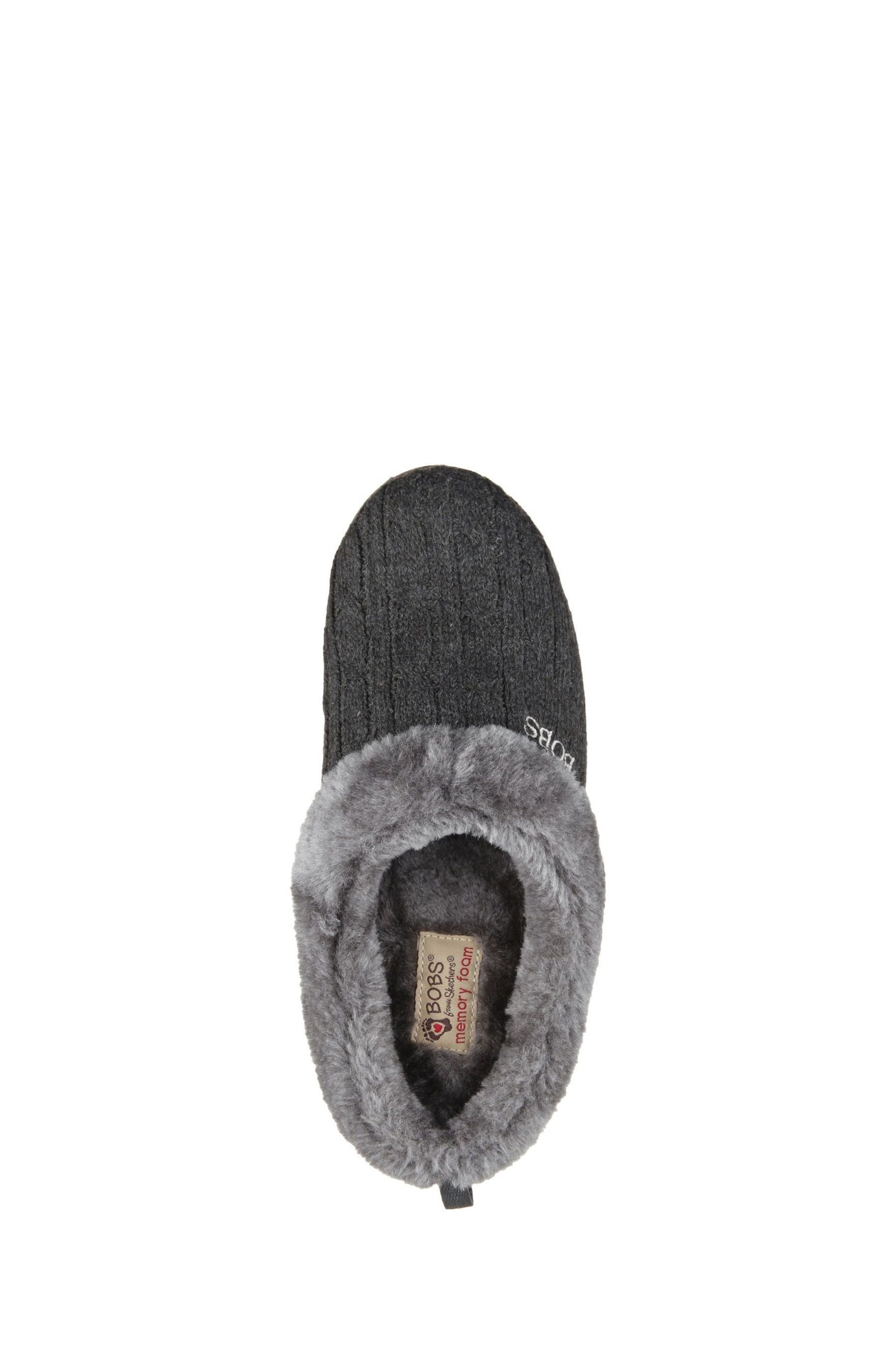 Skechers Dark Grey Keepsakes Ice Angel Womens Slippers - Image 7 of 7