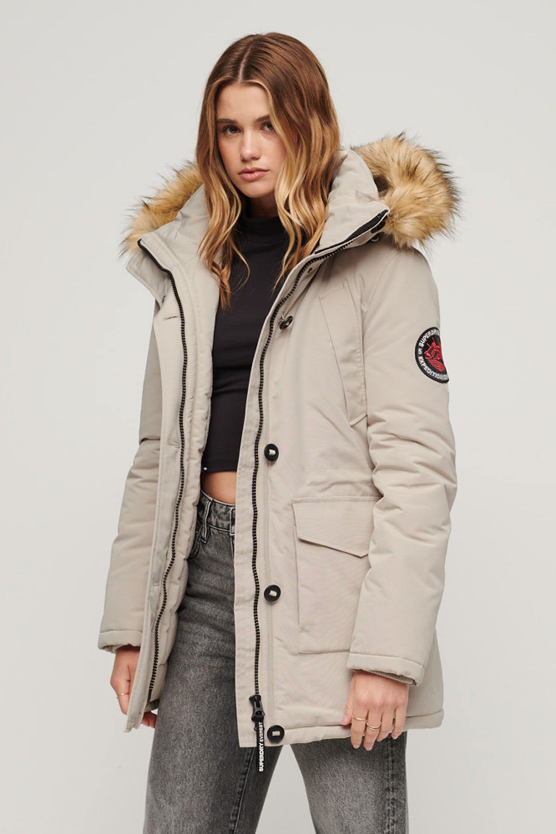 Faux fur hooded outlet parka womens