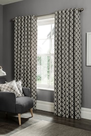Studio G Charcoal Grey Castello Eyelet Curtains - Image 1 of 1