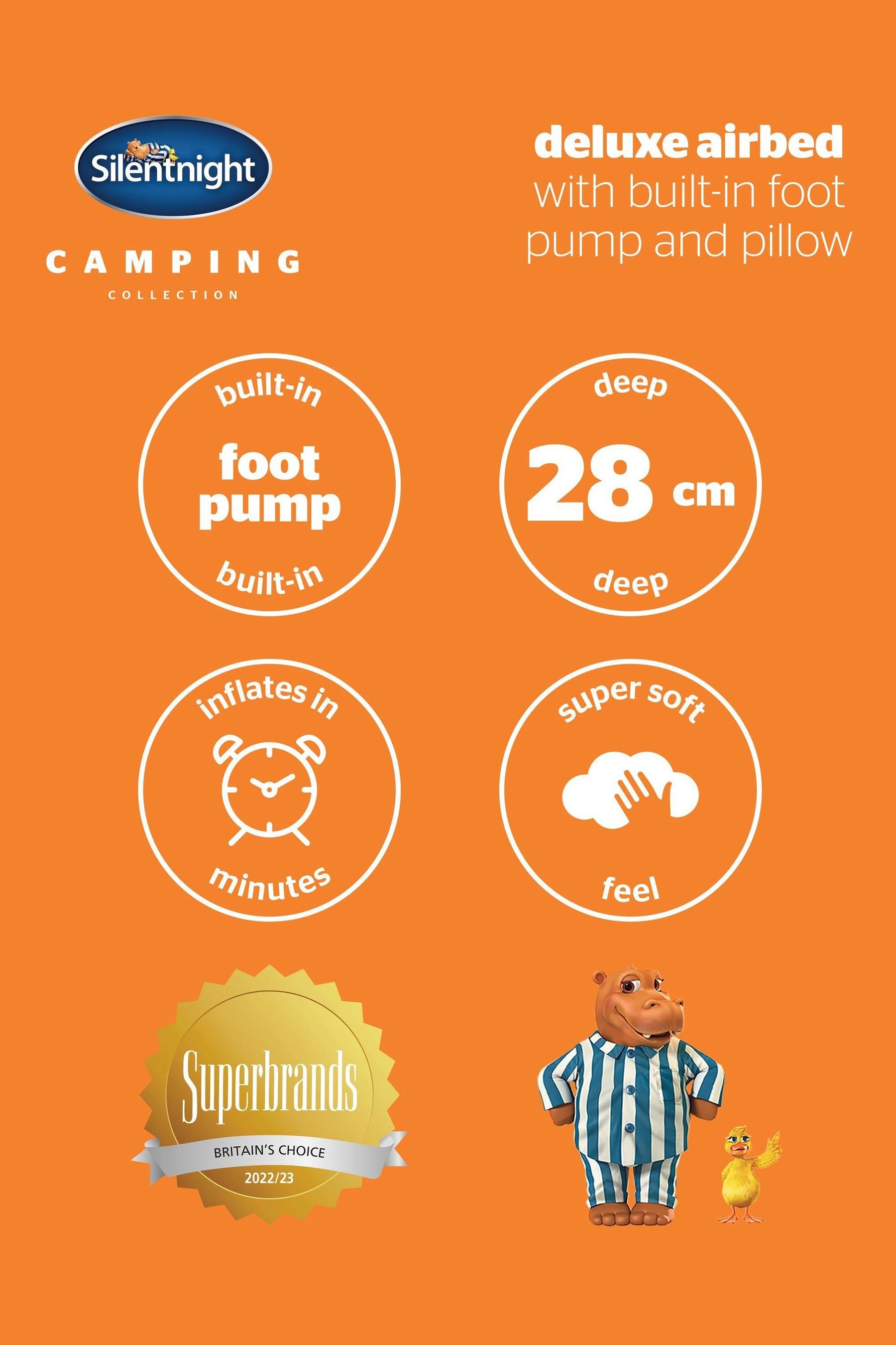 Silentnight double flock pump airbed best sale