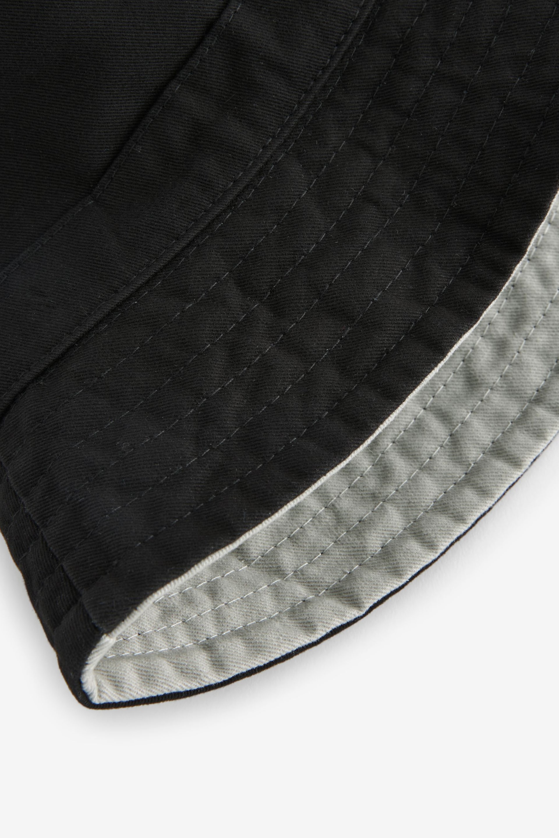 Black/Grey Reversible Bucket Hat - Image 4 of 6