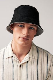 Black/Grey Reversible Bucket Hat - Image 6 of 6