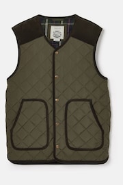 Joules Gibson Green Quilted Lightweight Gilet - Image 8 of 8