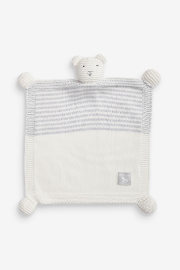 The Little Tailor Cream Baby Soft Knitted Teddy Comforter