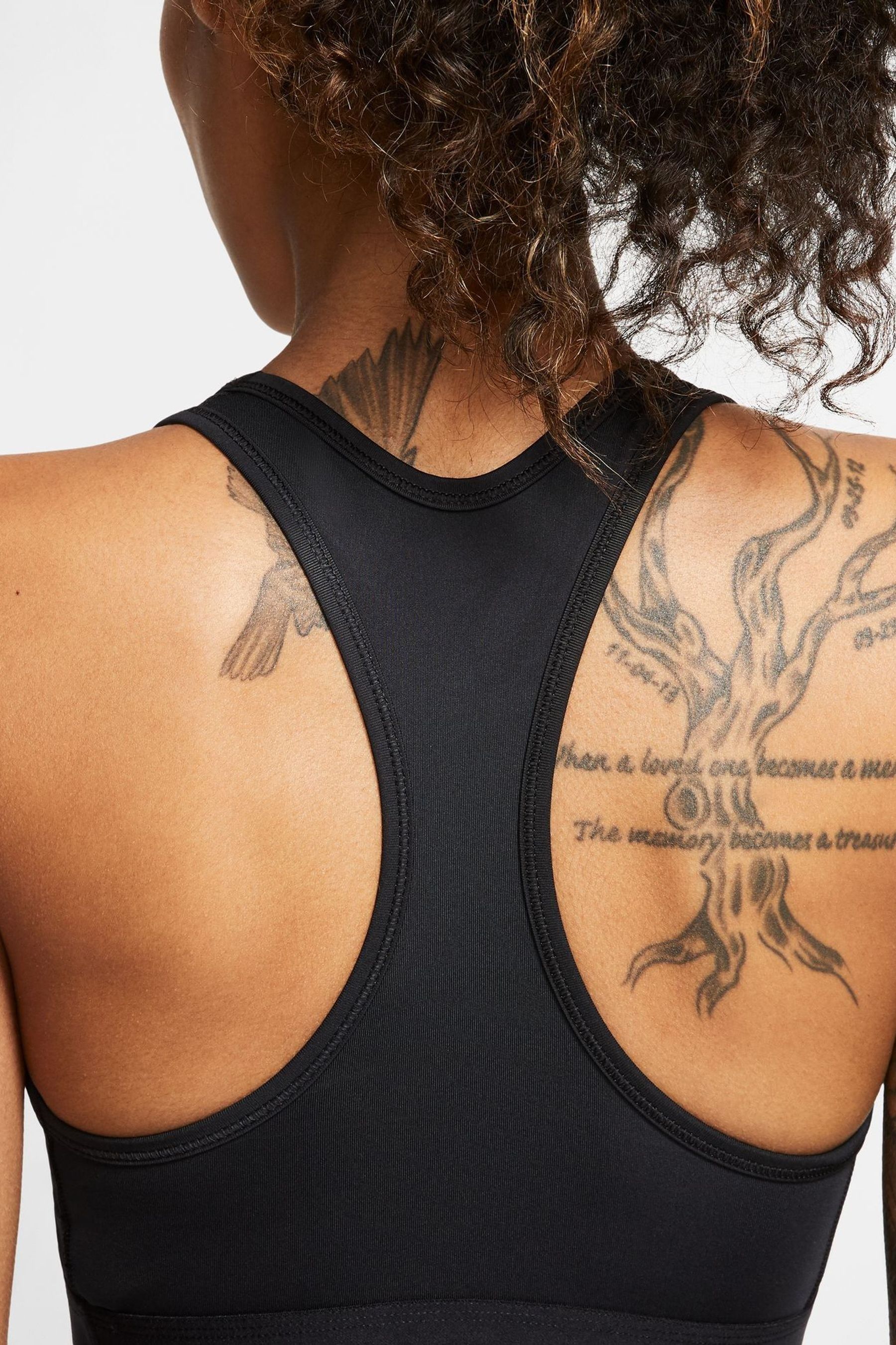 Buy Nike Black Nike Swoosh Medium Support Sports Bra from the Next