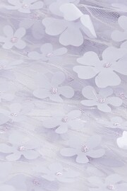 Lilac Purple 3D Floral Mesh Blouse - Image 6 of 6