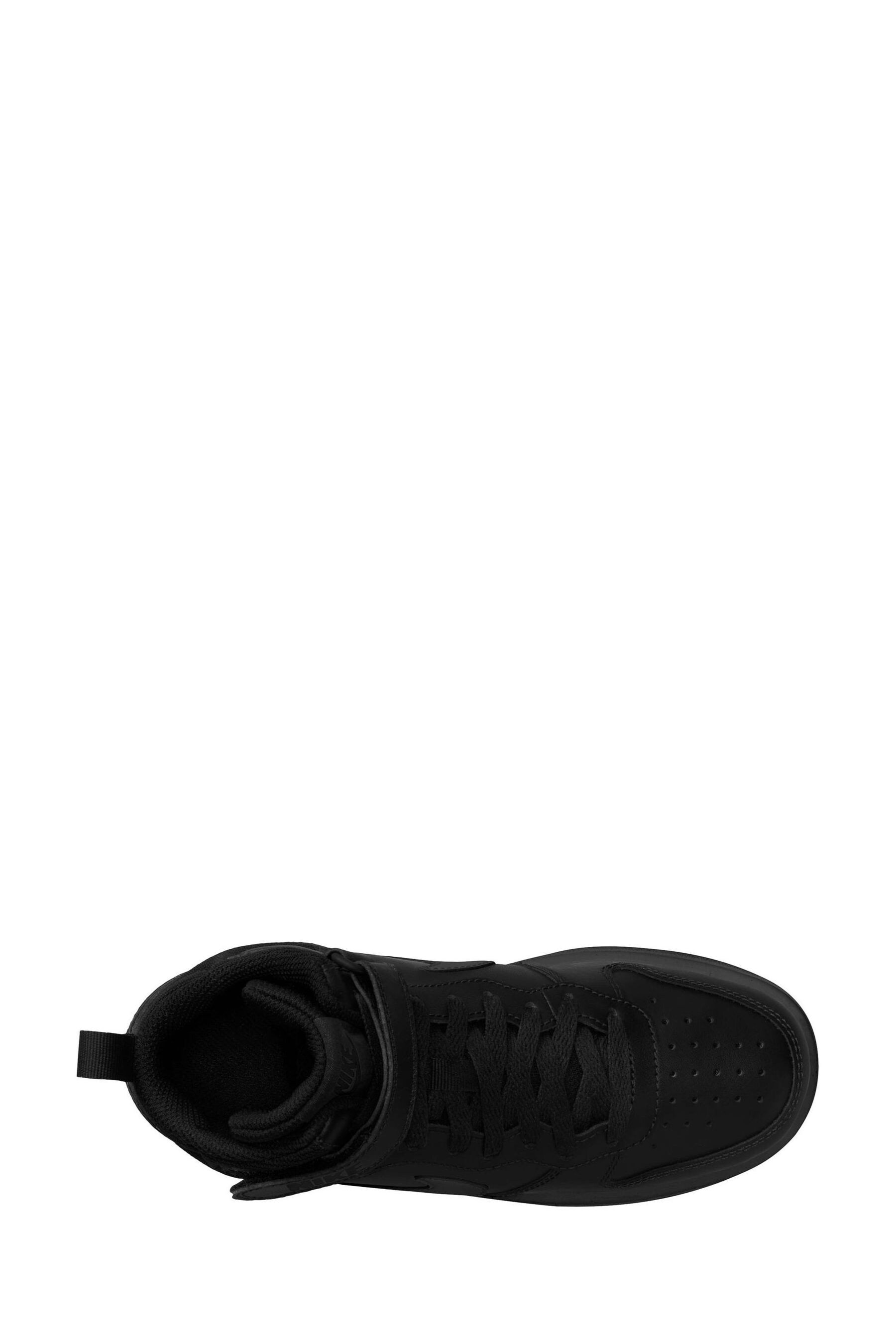 Court borough mid black sneakers clearance