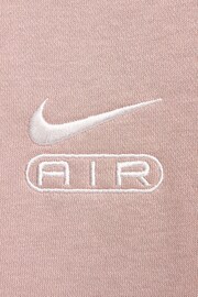 Nike Brown Air Over-Oversized Crew-Neck Fleece - Image 6 of 6