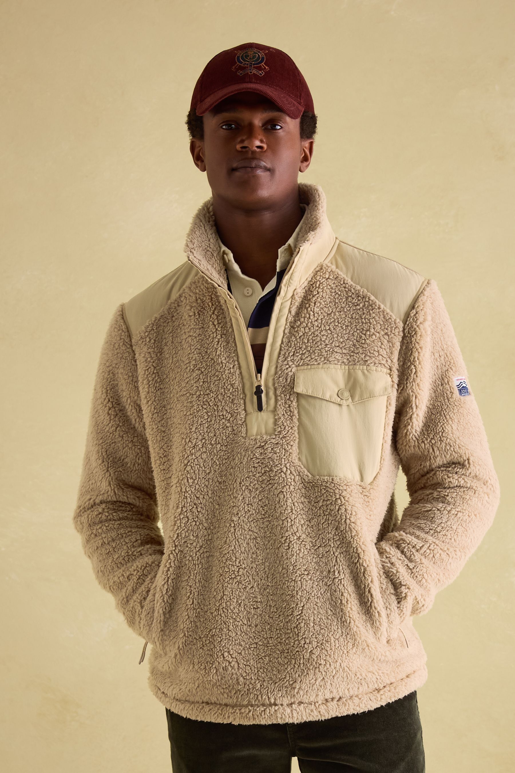Kaufe Sie Joules Billy Sweatshirt aus Sherpa Fleece mit ViertelreiBverschluss bei Next Deutschland