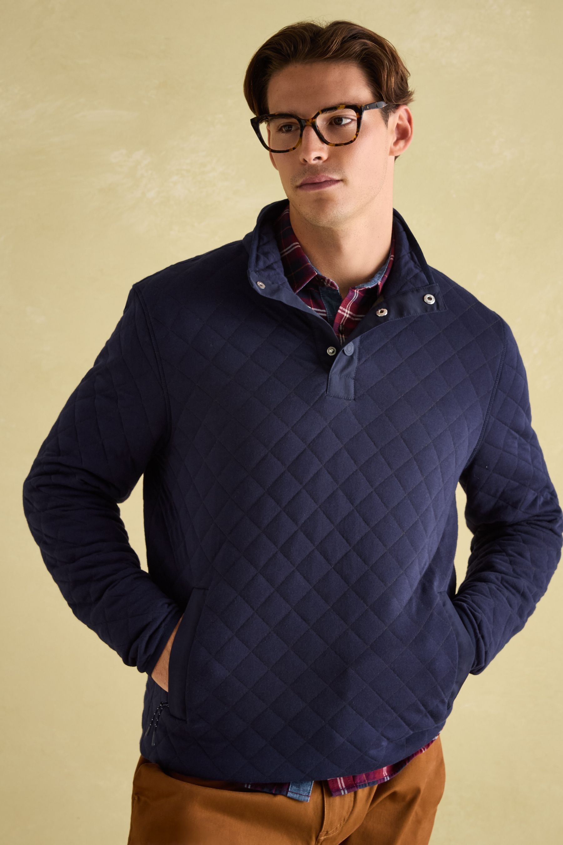 Quilted pullover sweatshirt deals