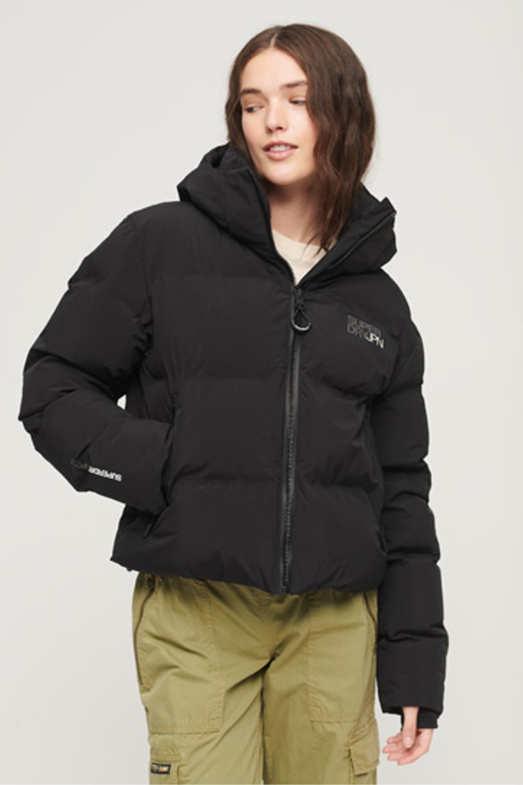 Ladies superdry puffer jacket top