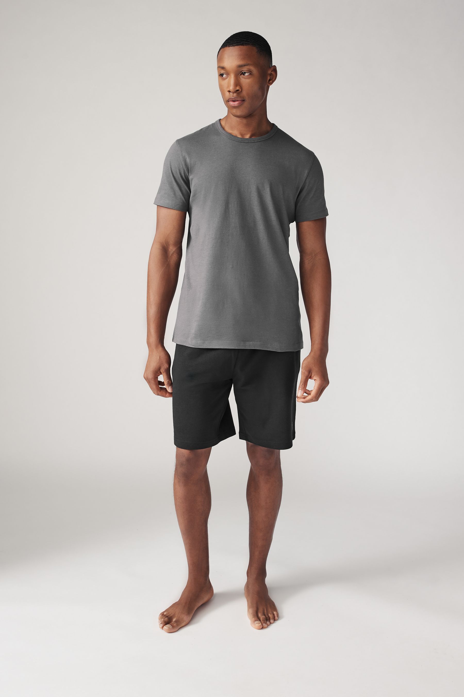 Buy Black Navy Blue Lightweight Joggers Shorts 2 Pack from Next United Arab Emirates