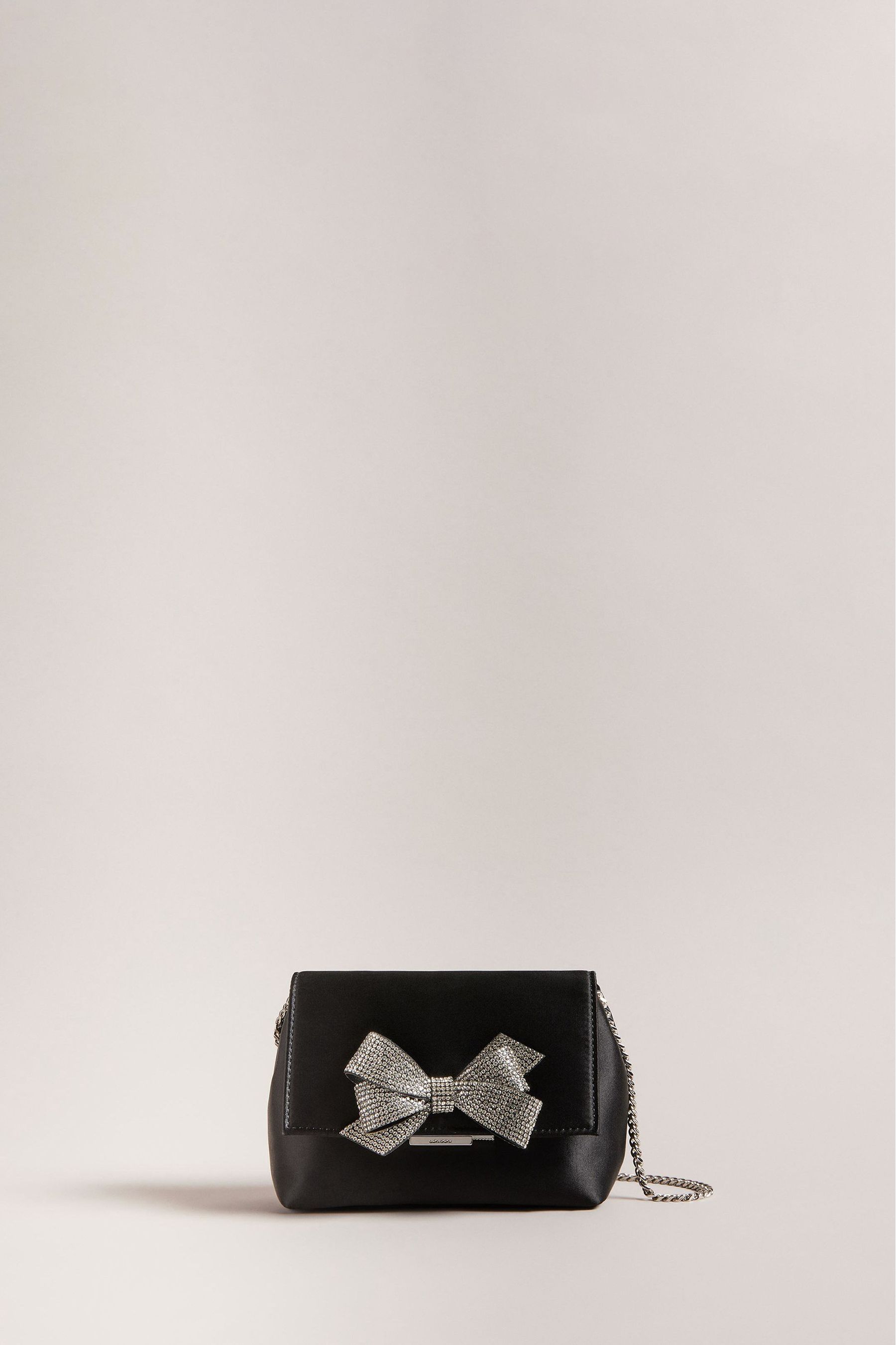 Ted baker black purse with bow 2025